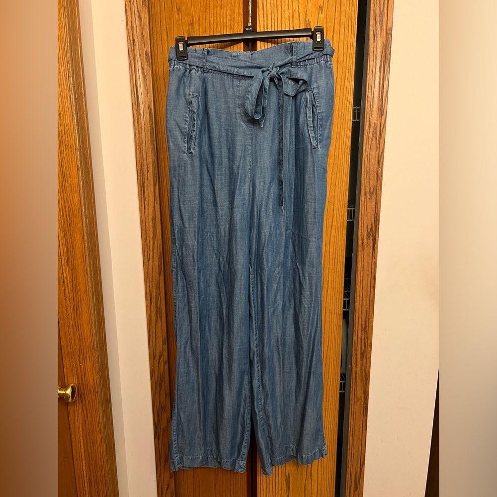 Express wide leg denim pants